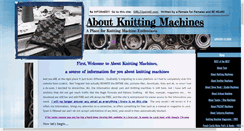 Desktop Screenshot of aboutknittingmachines.com