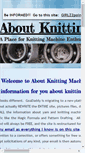 Mobile Screenshot of aboutknittingmachines.com